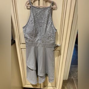 Speechless Gray sparkle dress size 7